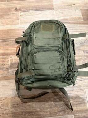 Highland Tactical Major Backpack Olive Drab MOLLE Military Hiking Heavy Duty Bag